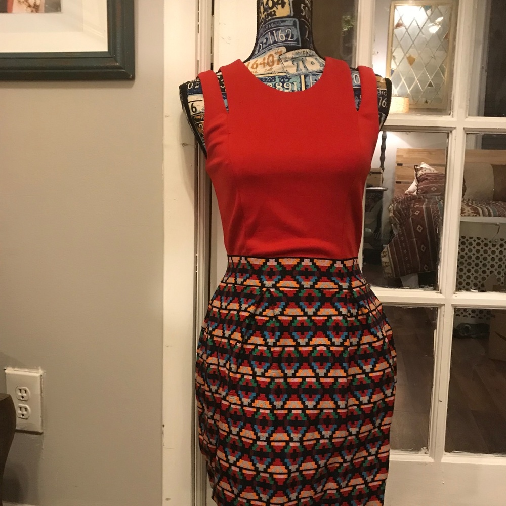 Katia Aztec Print Dress Small